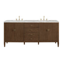 Mid-Century Walnut / Victorian Silver - 3 Faucet Holes