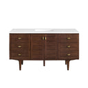 Mid-Century Walnut / White Zeus - 3 Faucet Holes