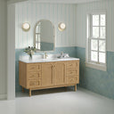 Light Natural Oak / White Zeus - 1 Faucet Hole