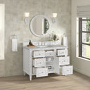 Bright White / Victorian Silver - 3 Faucet Holes