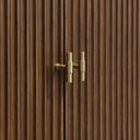 Mid-Century Walnut / Victorian Silver - 3 Faucet Holes