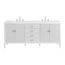 Bright White / White Zeus - 3 Faucet Holes