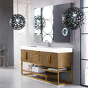 Latte Oak / Radiant Gold / Glossy White - 1 Faucet Hole