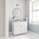 Glossy White / Eternal Jasmine Pearl - 3 Faucet Holes