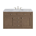 Whitewashed Walnut / Carrara White - 3 Faucet Holes