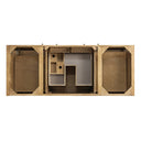 Light Natural Oak / White Zeus - 3 Faucet Holes