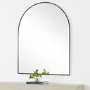 Renwil Lamia 50" Tall Arch Wall Mirror - Black
