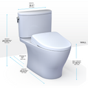 Toto Washlet+ Nexus Two Piece Elongated 1.28 GPF Toilet with Auto Flush S7A Contemporary Bidet Seat