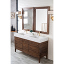 Mid-Century Walnut / Glossy White - 1 Faucet Hole