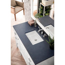 Glossy White / Charcoal Soapstone - 3 Faucet Holes