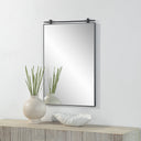 Renwil Titel 36" Tall Rectangular Mirror - Matte Black