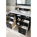 Black Onyx / Carrara White - 3 Faucet Holes
