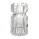 Renwil Gladys Indoor Mouth Blown Glass Glass Vase - Clear Fluted