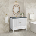 Bright White / Parisien Bleu - 3 Faucet Holes