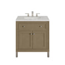 Walnut Whisper / Eternal Jasmine Pearl - 3 Faucet Holes