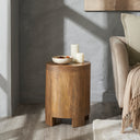 Renwil Salvatore Indoor Mango Wood Side Table - Light Brown