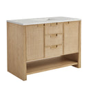 Seaside Oak / Eternal Jasmine Pearl - 3 Faucet Holes