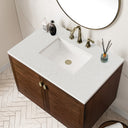 Mid-Century Walnut / Lime Delight - 3 Faucet Holes