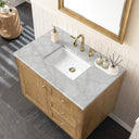 Light Natural Oak / Victorian Silver - 3 Faucet Holes