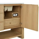 Seaside Oak / White Zeus - 3 Faucet Holes