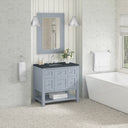 Serenity Blue / Charcoal Soapstone - 3 Faucet Holes