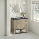 Whitewashed Oak / Charcoal Soapstone - 3 Faucet Holes