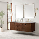 Mid-Century Walnut / Victorian Silver - 3 Faucet Holes