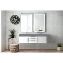 Glossy White / Dusk Grey Glossy - 1 Faucet Hole