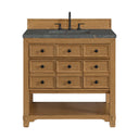 Light Natural Oak / Parisien Bleu - 3 Faucet Holes