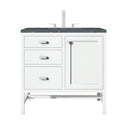 Glossy White / Parisien Bleu - 3 Faucet Holes