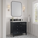 Black Onyx / Victorian Silver - 3 Faucet Holes