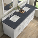 Bright White / Charcoal Soapstone - 3 Faucet Holes