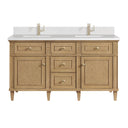 Light Natural Oak / White Zeus - 1 Faucet Hole
