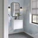 Glossy White / Matte Black / Glossy White - 1 Faucet Hole