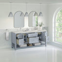 Serenity Blue / Victorian Silver - 3 Faucet Holes