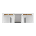 Bright White / Victorian Silver - 3 Faucet Holes