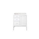Glossy White / No Countertop