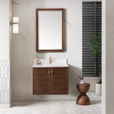 Mid-Century Walnut / White Zeus - 1 Faucet Hole