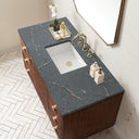Mid-Century Walnut / Parisien Bleu - 3 Faucet Holes