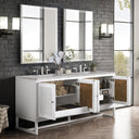 Glossy White / Victorian Silver - 3 Faucet Holes