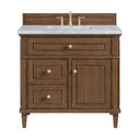 Mid-Century Walnut / Carrara White - 3 Faucet Holes