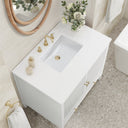 Bright White / White Zeus - 3 Faucet Holes