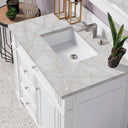 Bright White / Victorian Silver - 3 Faucet Holes