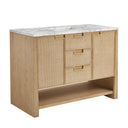 Seaside Oak / Carrara White - 3 Faucet Holes