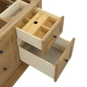 Light Natural Oak / Eternal Jasmine Pearl - 3 Faucet Holes