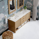 Seaside Oak / Eternal Jasmine Pearl - 3 Faucet Holes