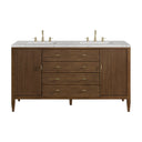 Mid-Century Walnut / Eternal Jasmine Pearl - 3 Faucet Holes