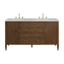 Mid-Century Walnut / Eternal Jasmine Pearl - 3 Faucet Holes