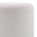 Renwil Audrina Indoor Boucle Ottoman - Off-White