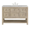 Whitewashed Oak / Eternal Jasmine Pearl - 3 Faucet Holes